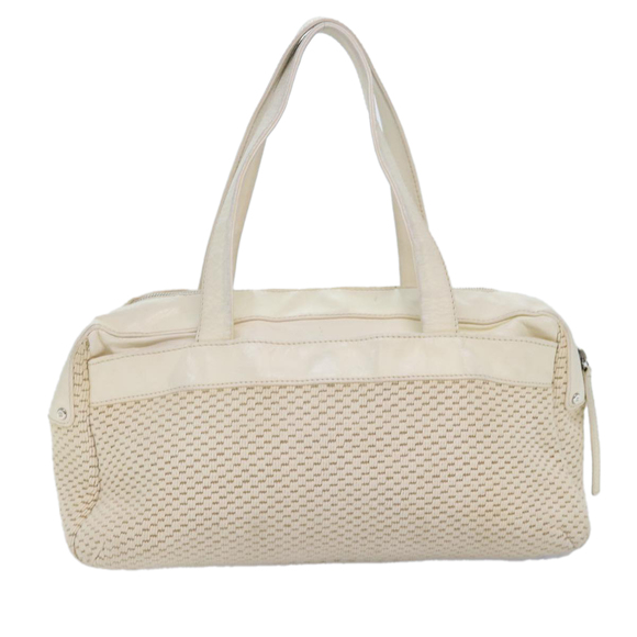 CHANEL Hand Bag Canvas Leather Beige CC Auth yb619 - Picture 2 of 16